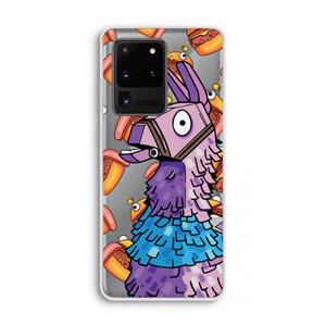 CaseCompany Loot Burger: Samsung Galaxy S20 Ultra Transparant Hoesje