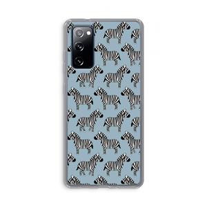 CaseCompany Zebra: Samsung Galaxy S20 FE / S20 FE 5G Transparant Hoesje
