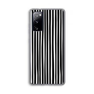 CaseCompany Stripes: Samsung Galaxy S20 FE / S20 FE 5G Transparant Hoesje