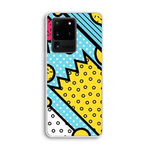 CaseCompany Pop Art #1: Samsung Galaxy S20 Ultra Transparant Hoesje