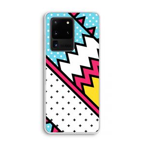 CaseCompany Pop Art #2: Samsung Galaxy S20 Ultra Transparant Hoesje