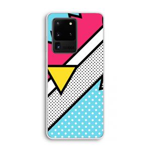 CaseCompany Pop Art #3: Samsung Galaxy S20 Ultra Transparant Hoesje