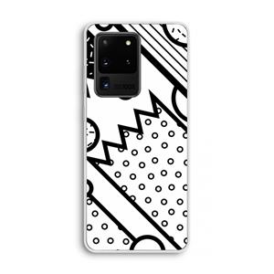 CaseCompany Pop Art #4: Samsung Galaxy S20 Ultra Transparant Hoesje