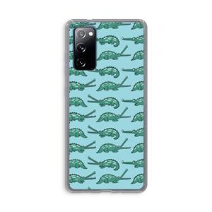 CaseCompany Kroko: Samsung Galaxy S20 FE / S20 FE 5G Transparant Hoesje
