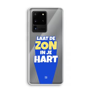 CaseCompany Laat de zon in je hart: Samsung Galaxy S20 Ultra Transparant Hoesje