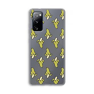 CaseCompany Bananas: Samsung Galaxy S20 FE / S20 FE 5G Transparant Hoesje