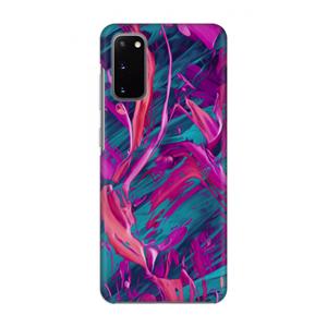 CaseCompany Pink Clouds: Volledig geprint Samsung Galaxy S20 Hoesje