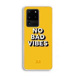 CaseCompany No Bad Vibes: Samsung Galaxy S20 Ultra Transparant Hoesje