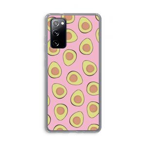 CaseCompany Dancing avocados: Samsung Galaxy S20 FE / S20 FE 5G Transparant Hoesje