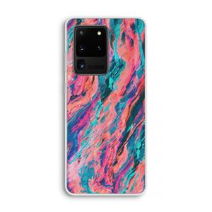 CaseCompany Electric Times: Samsung Galaxy S20 Ultra Transparant Hoesje