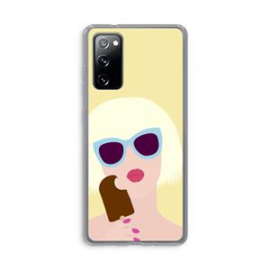 CaseCompany Ice cream: Samsung Galaxy S20 FE / S20 FE 5G Transparant Hoesje