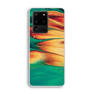 CaseCompany Green Inferno: Samsung Galaxy S20 Ultra Transparant Hoesje
