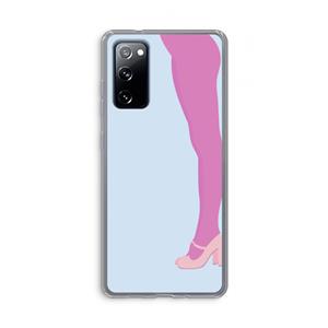 CaseCompany Pink panty: Samsung Galaxy S20 FE / S20 FE 5G Transparant Hoesje