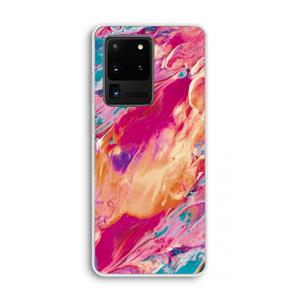 CaseCompany Pastel Echoes: Samsung Galaxy S20 Ultra Transparant Hoesje