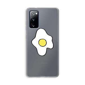 CaseCompany Spiegelei: Samsung Galaxy S20 FE / S20 FE 5G Transparant Hoesje