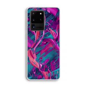 CaseCompany Pink Clouds: Samsung Galaxy S20 Ultra Transparant Hoesje