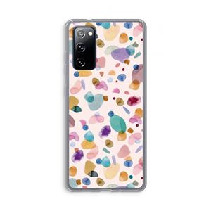 CaseCompany Terrazzo Memphis Pink: Samsung Galaxy S20 FE / S20 FE 5G Transparant Hoesje