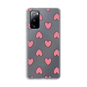CaseCompany Ondersteboven verliefd: Samsung Galaxy S20 FE / S20 FE 5G Transparant Hoesje