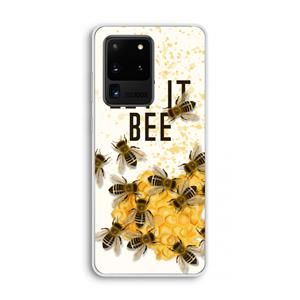 CaseCompany Let it bee: Samsung Galaxy S20 Ultra Transparant Hoesje