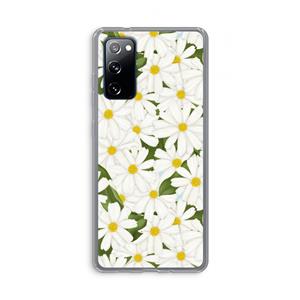 CaseCompany Summer Daisies: Samsung Galaxy S20 FE / S20 FE 5G Transparant Hoesje