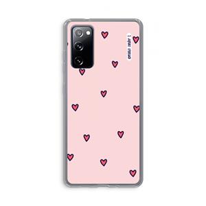 CaseCompany Hartjes: Samsung Galaxy S20 FE / S20 FE 5G Transparant Hoesje