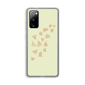 CaseCompany Falling Leaves: Samsung Galaxy S20 FE / S20 FE 5G Transparant Hoesje