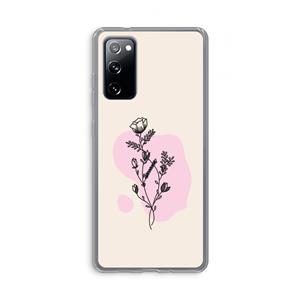 CaseCompany Roses are red: Samsung Galaxy S20 FE / S20 FE 5G Transparant Hoesje