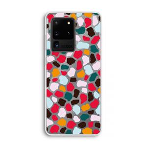 CaseCompany Colored Giraffe: Samsung Galaxy S20 Ultra Transparant Hoesje