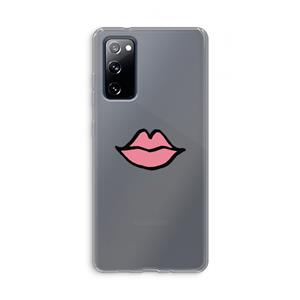 CaseCompany Kusje: Samsung Galaxy S20 FE / S20 FE 5G Transparant Hoesje