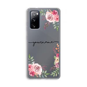 CaseCompany Rozen: Samsung Galaxy S20 FE / S20 FE 5G Transparant Hoesje
