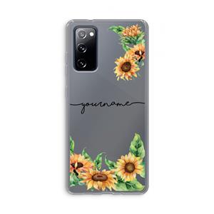 CaseCompany Zonnebloemen: Samsung Galaxy S20 FE / S20 FE 5G Transparant Hoesje
