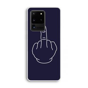 CaseCompany F**k U: Samsung Galaxy S20 Ultra Transparant Hoesje