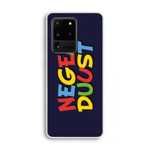 CaseCompany 90's One: Samsung Galaxy S20 Ultra Transparant Hoesje