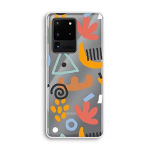CaseCompany Abstract: Samsung Galaxy S20 Ultra Transparant Hoesje