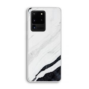CaseCompany Elegante marmer: Samsung Galaxy S20 Ultra Transparant Hoesje