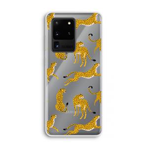 CaseCompany Luipaard: Samsung Galaxy S20 Ultra Transparant Hoesje
