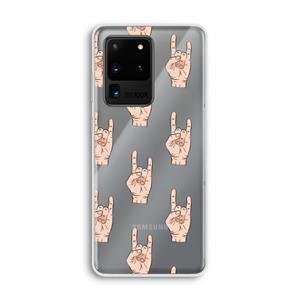 CaseCompany Rock: Samsung Galaxy S20 Ultra Transparant Hoesje