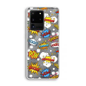CaseCompany Pow Smack: Samsung Galaxy S20 Ultra Transparant Hoesje