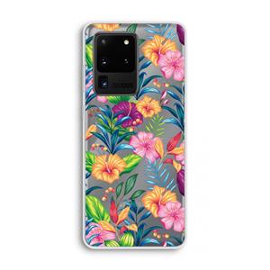CaseCompany Tropisch 2: Samsung Galaxy S20 Ultra Transparant Hoesje