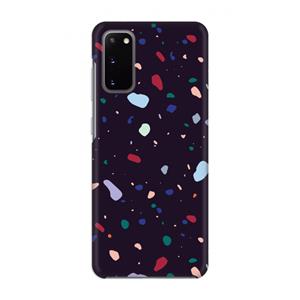 CaseCompany Dark Rounded Terrazzo: Volledig geprint Samsung Galaxy S20 Hoesje
