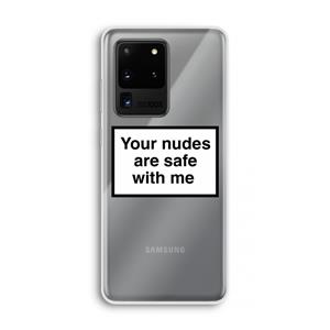 CaseCompany Safe with me: Samsung Galaxy S20 Ultra Transparant Hoesje
