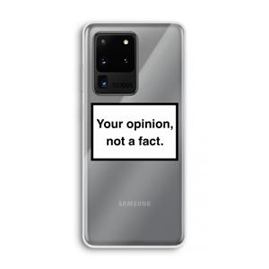 CaseCompany Your opinion: Samsung Galaxy S20 Ultra Transparant Hoesje