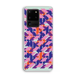 CaseCompany Skew Blush 3: Samsung Galaxy S20 Ultra Transparant Hoesje