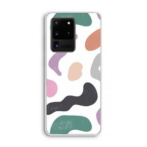 CaseCompany Memphis Shapes: Samsung Galaxy S20 Ultra Transparant Hoesje