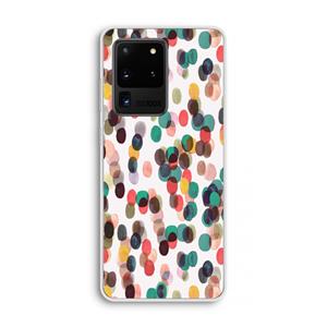 CaseCompany Tropical Dots: Samsung Galaxy S20 Ultra Transparant Hoesje