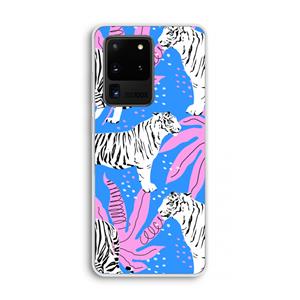 CaseCompany Tijger: Samsung Galaxy S20 Ultra Transparant Hoesje