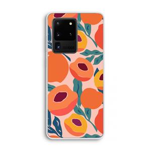CaseCompany Perzik: Samsung Galaxy S20 Ultra Transparant Hoesje