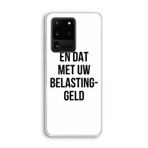 CaseCompany Belastinggeld: Samsung Galaxy S20 Ultra Transparant Hoesje