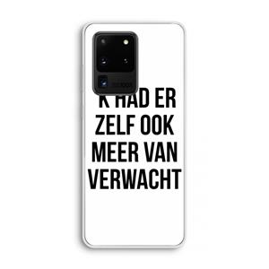 CaseCompany Meer verwacht: Samsung Galaxy S20 Ultra Transparant Hoesje
