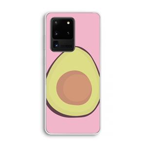 CaseCompany Avocado: Samsung Galaxy S20 Ultra Transparant Hoesje